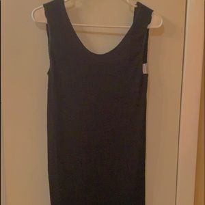 Black Long Backless Dress